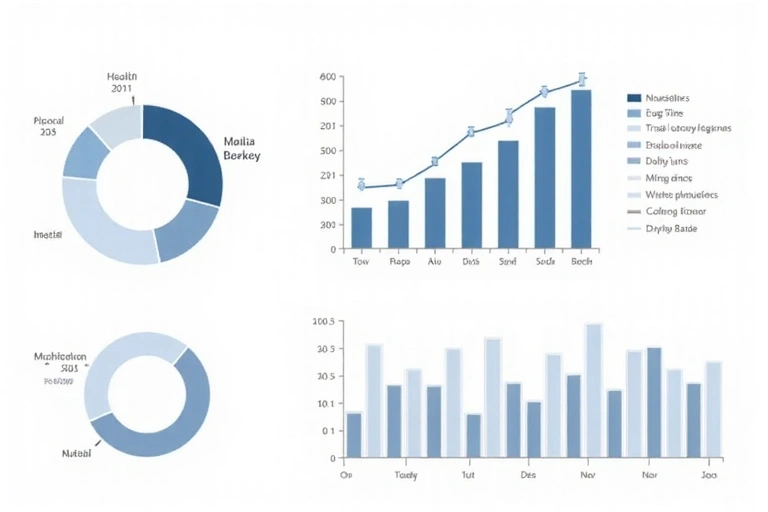 Charts and graphs representing data analysis