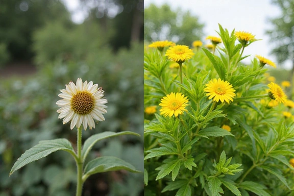 Abstract Before & After image representing transformation